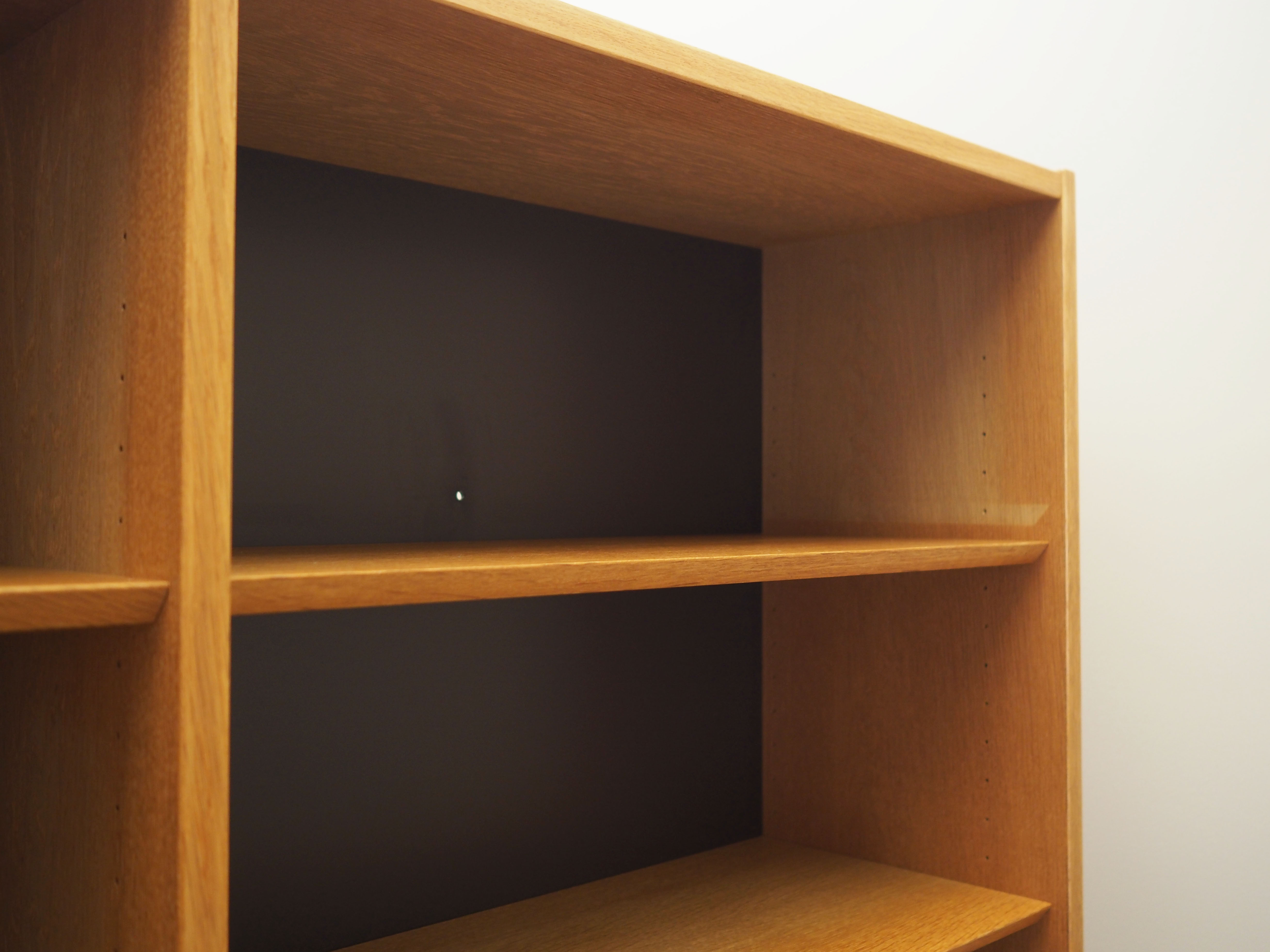 Ash bookcase, Danish design, 1970s, production: Hundevad