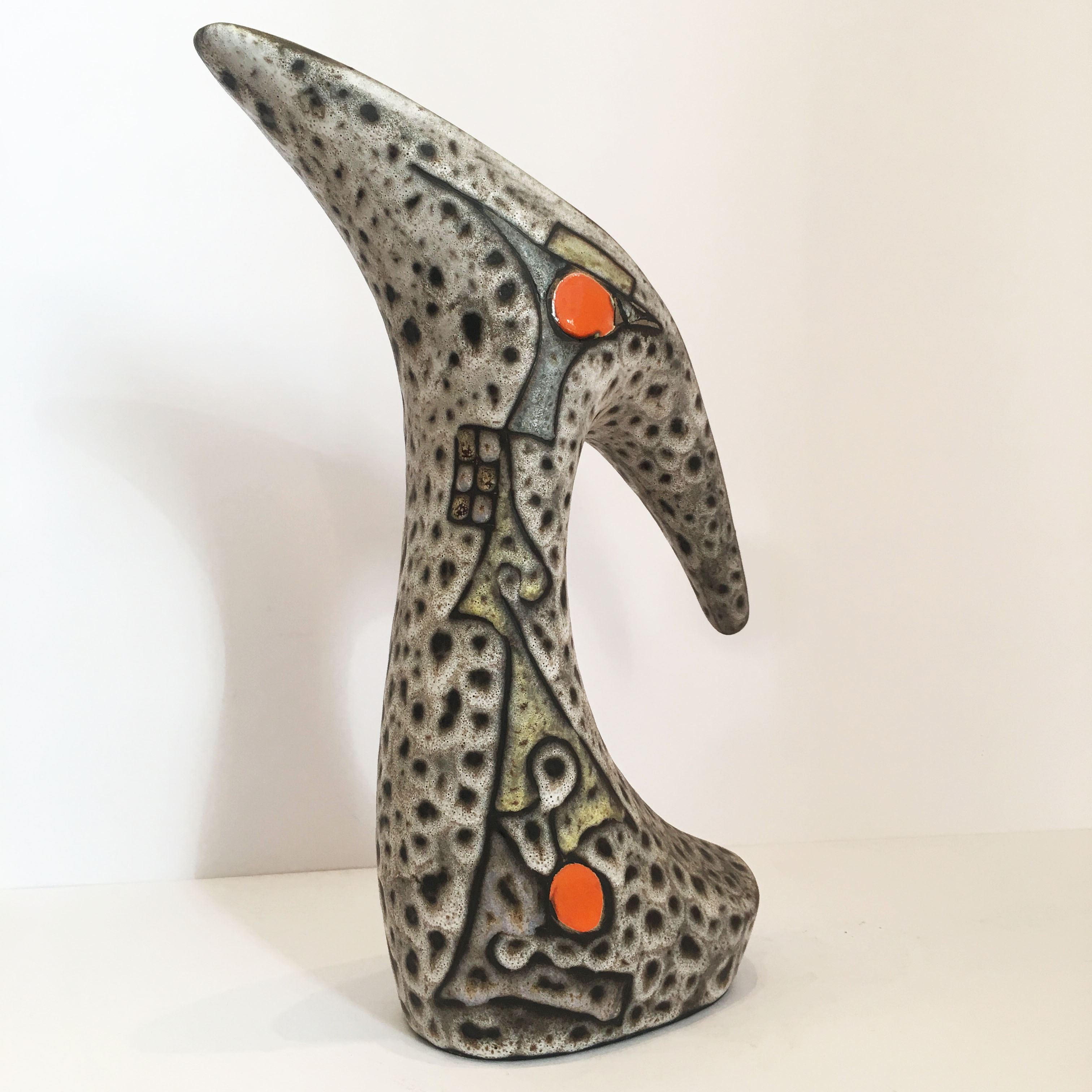 Zoomorphic pitcher Marius Bessone France 1960 ceramic vase