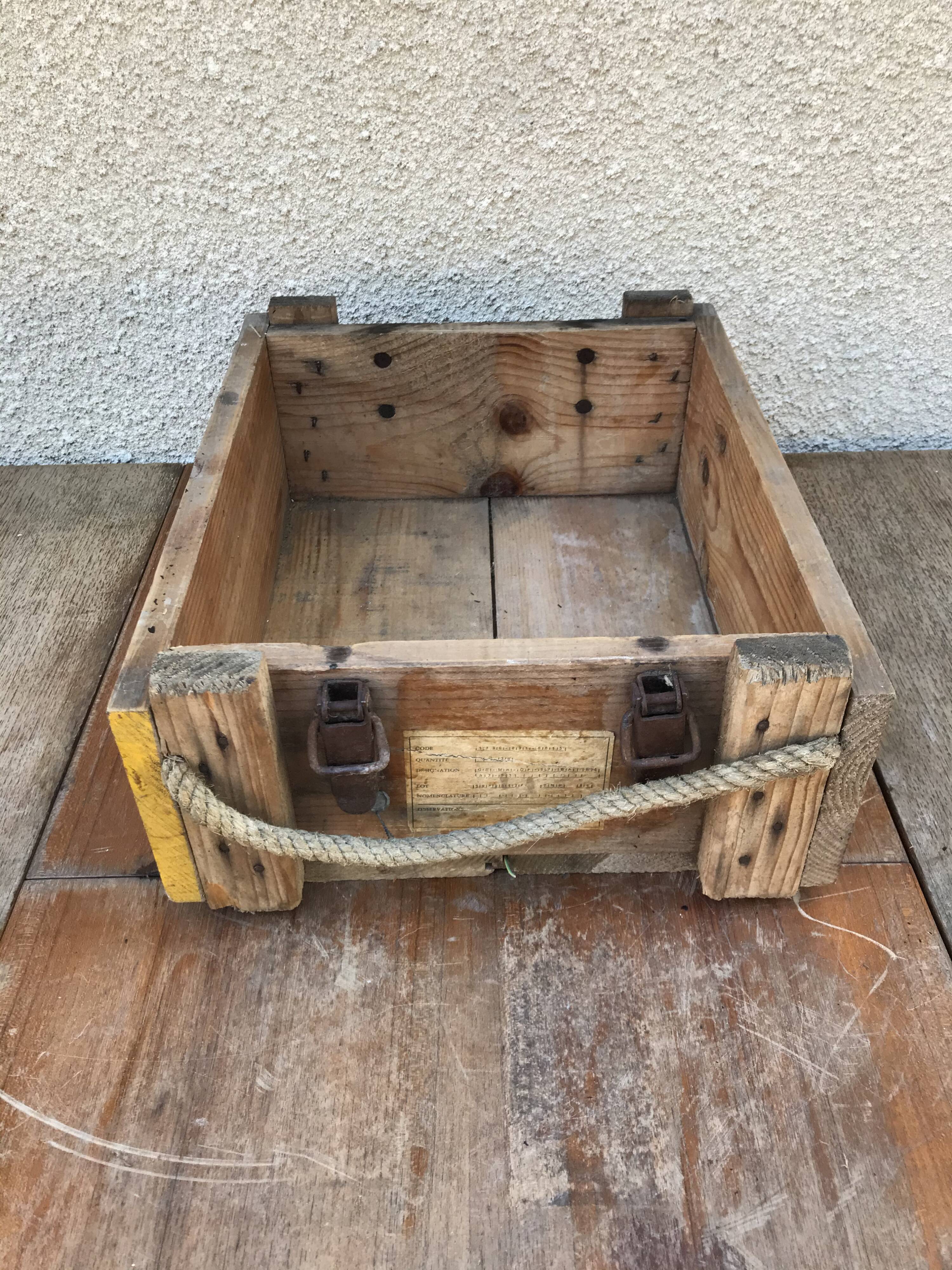 Former wood munition case