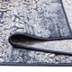 Tapis en laine bleu doré