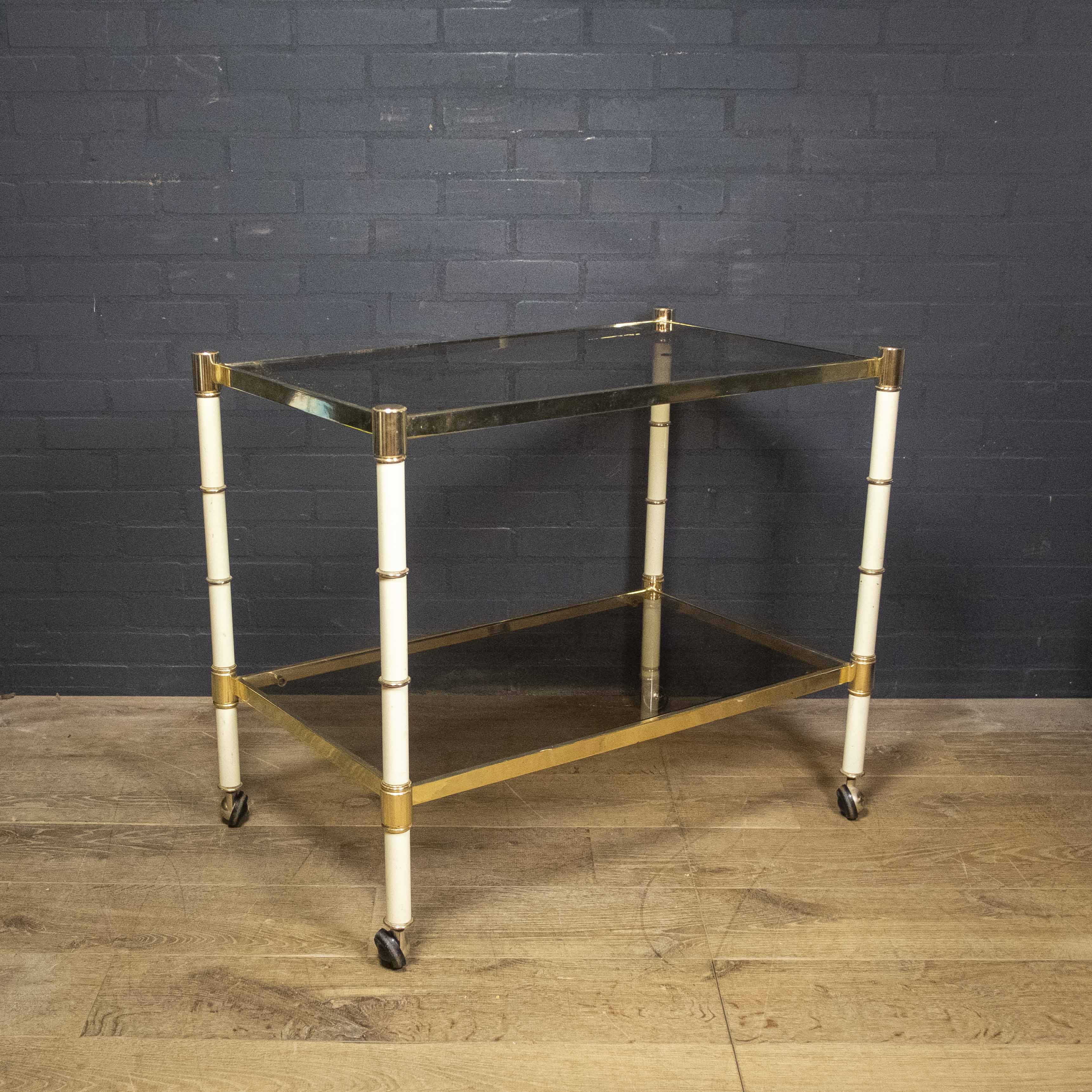 Serving trolley "faux Bamboo"
