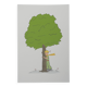 Antoine de Saint-Exupéry: Ecology, The Little Prince watches over the trees, lithograph