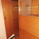 Mahogany-colored teak secretary.