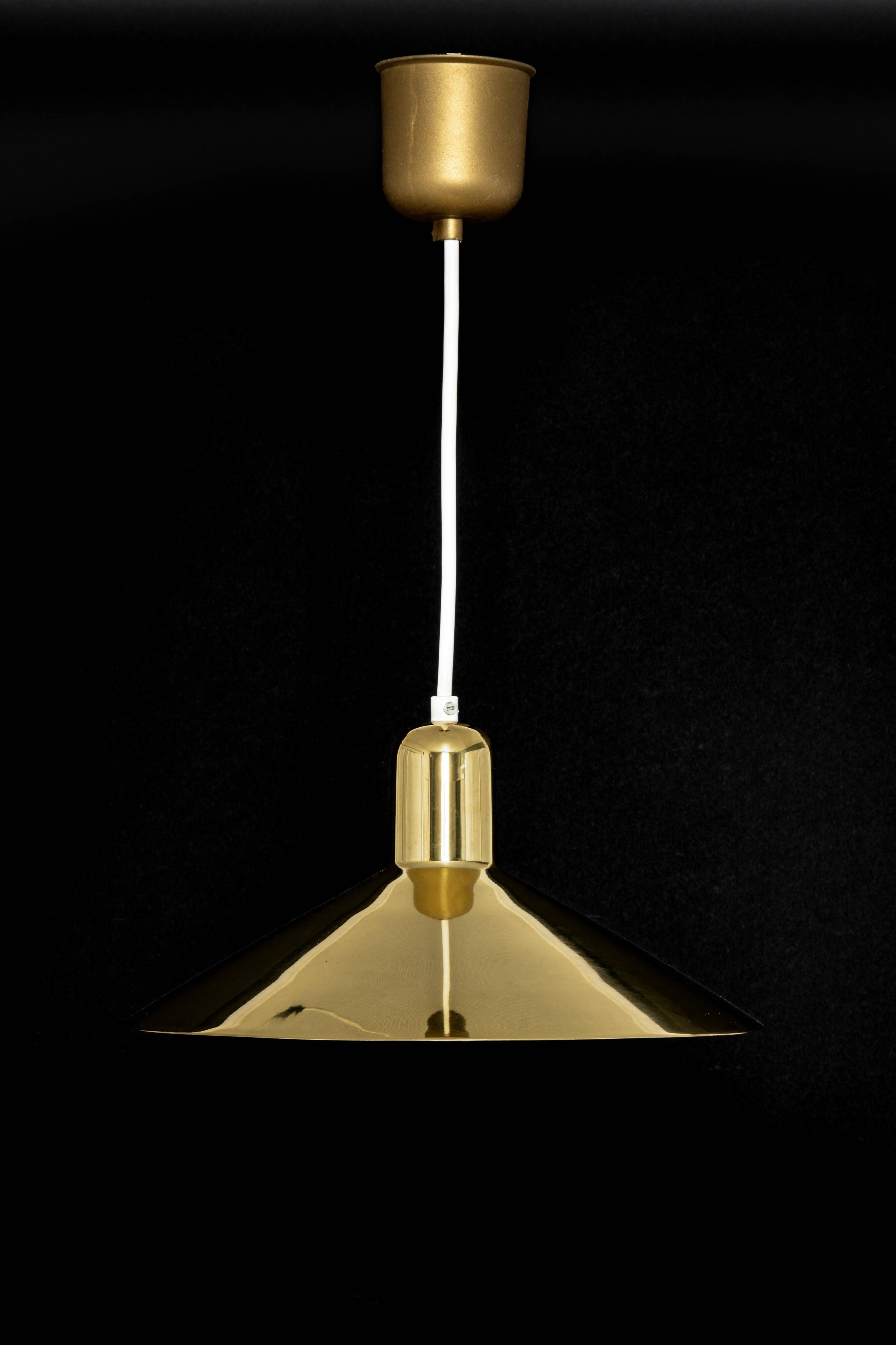 Small brass pendant lamp by Florian Schulz, Germany