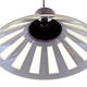 Vintage 1970s Space Age UFO Pendant Lamp | Brown White