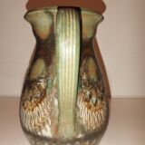 Ceramic pitcher signed Courjault