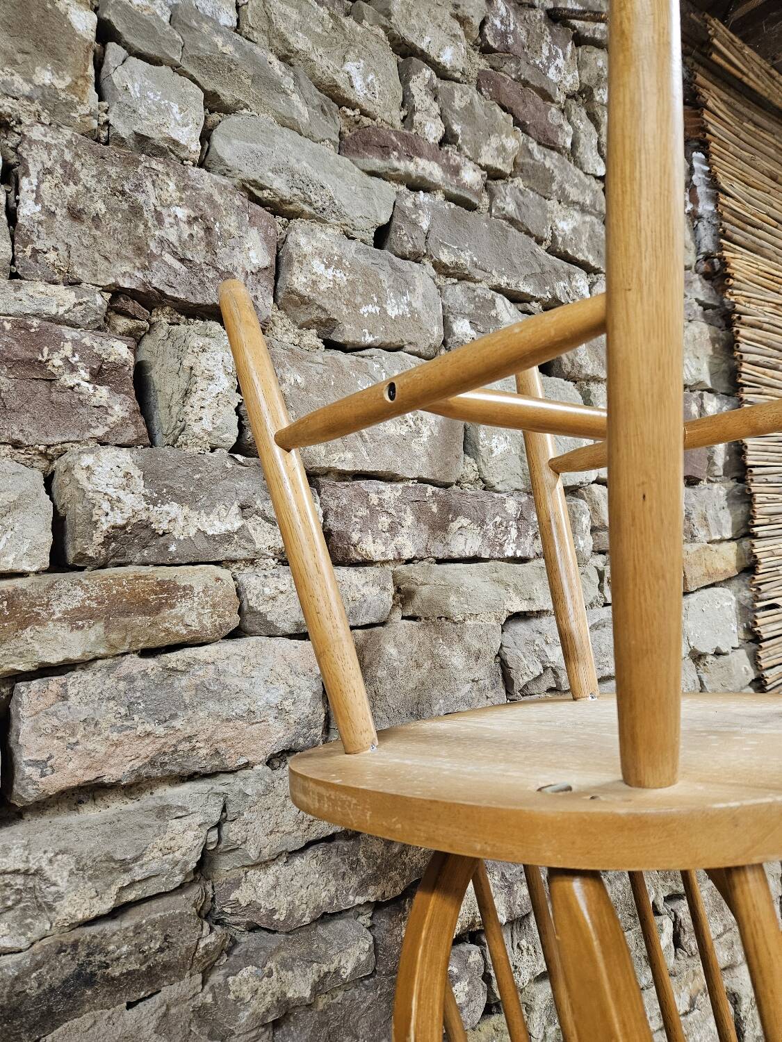 Set of 4 vintage Danish bar chairs