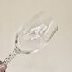 Set of six cut crystal wine glasses and six water glasses.