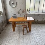 Farmhouse table, mountain furniture from the 50s