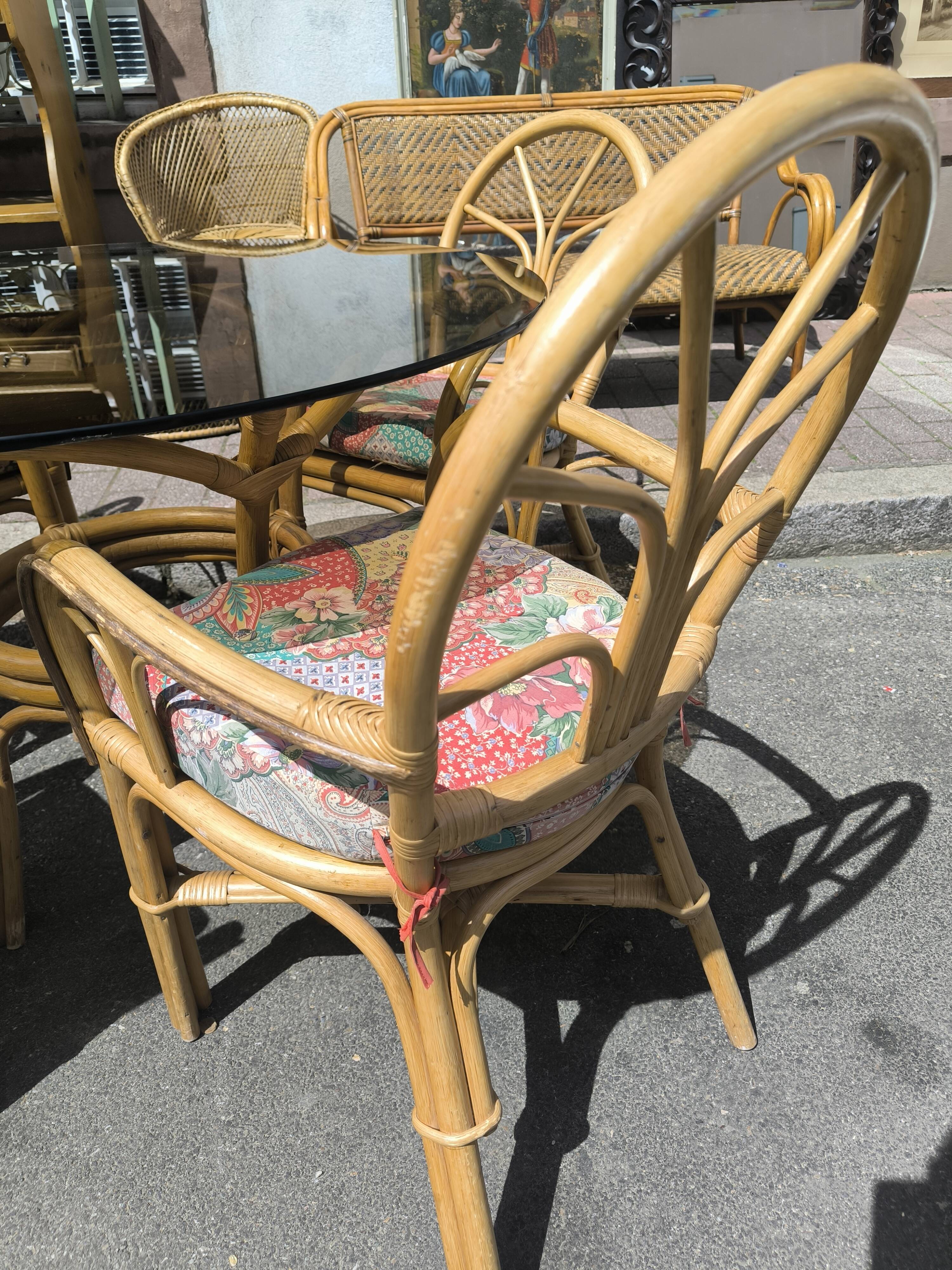 Rattan lounge set