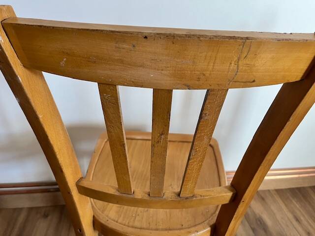 Mismatched set of 4 bistro chairs