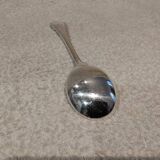 Silver-plated consommé spoon by Christofle Malmaison silversmiths, 16.1cm