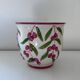 Decorative pot for cherries in earthenware