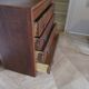 Art Deco chest of drawers with 4 drawers in oak, France 1930s-50s