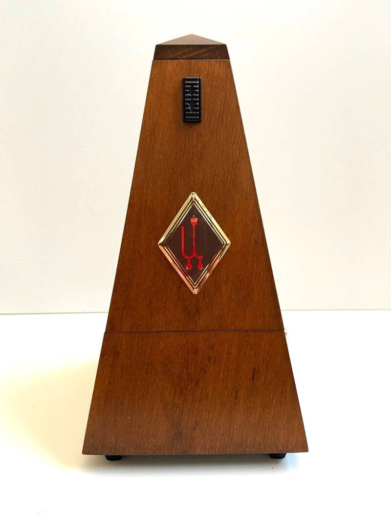 Metronome Music System Maelzel WITTNER 803M Made in W. Germany Walnut Wood