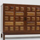 Vintage Spanish brutalist sideboard credenza