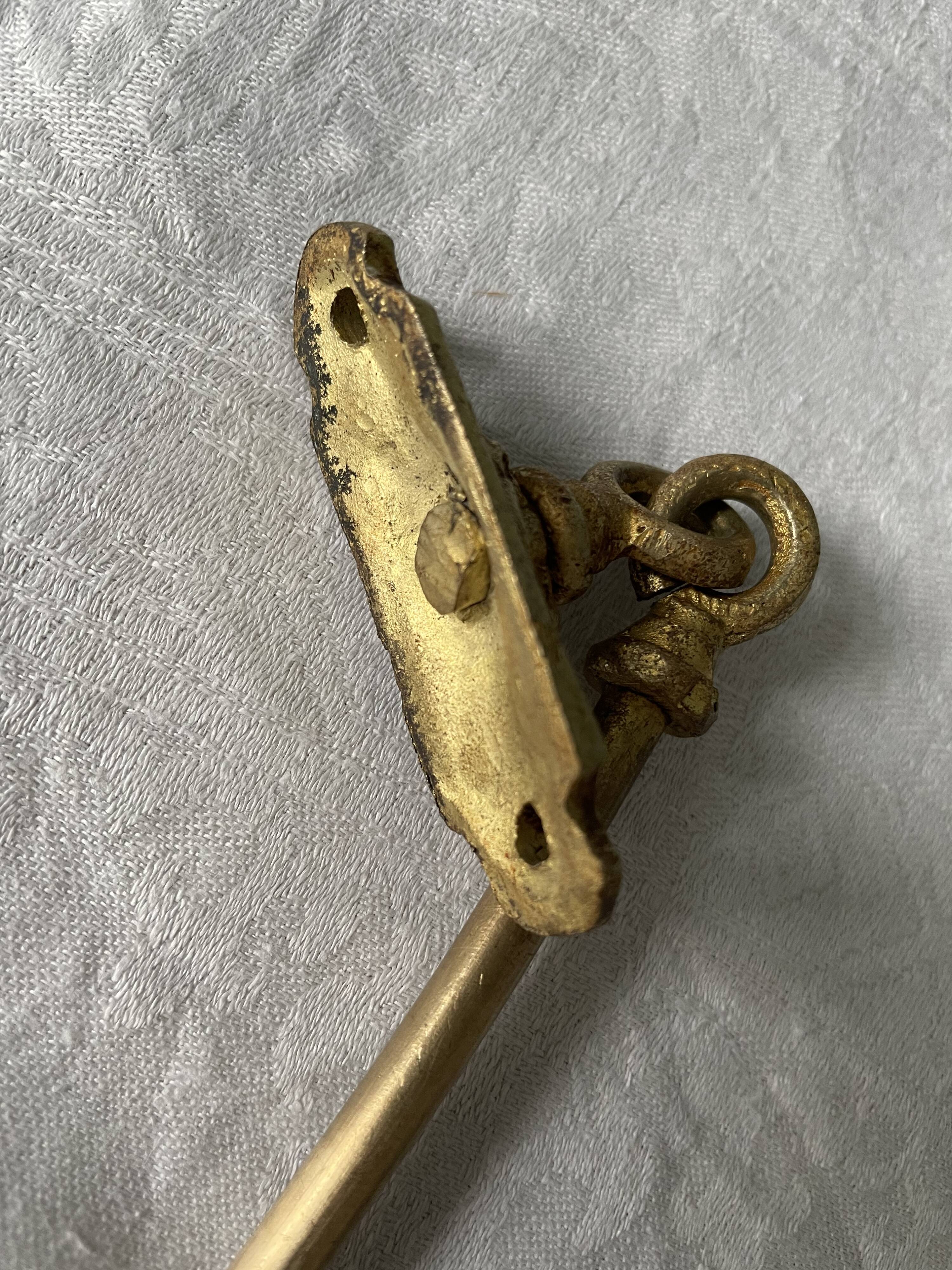 Pair of old embrasses in bronze XIXth