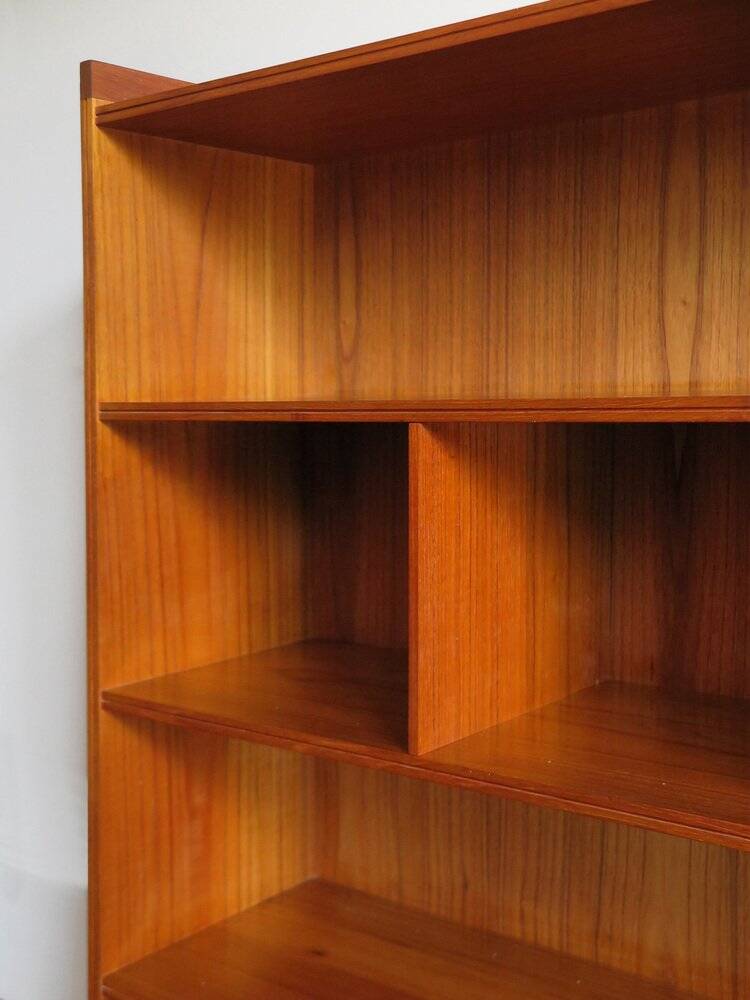 Bibliothèques en teck danois par Grete Jalk, ensemble de 2