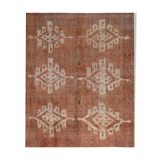 Vintage persian overdyed carpet hamdade oriental rust wool area rug- 295x360cm