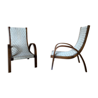 Pair of armchairs, Italy, 40s