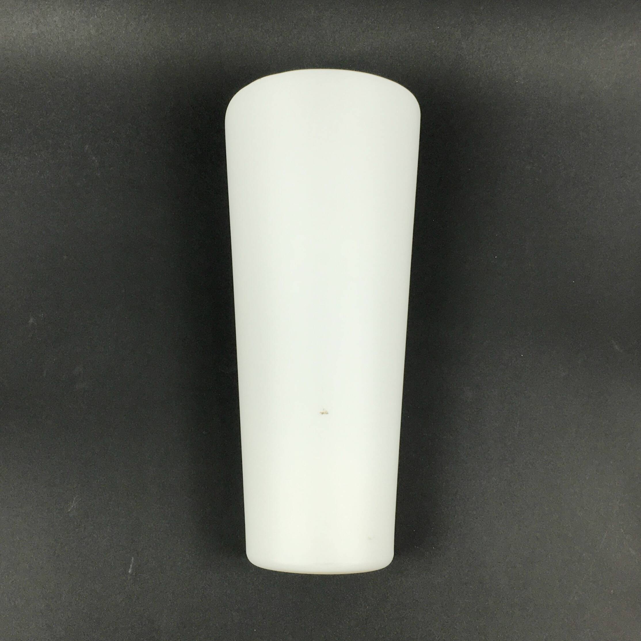 XL Mid Century Modern Opaline Glass Wall Lamp By Wagenfeld For P&P, 1950s