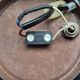 Vintage desk lamp from the 60s/70s – chocolate brown – flexible chrome neck