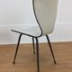 Paire de chaises années 50 skaï et métal
