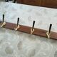 vintage coat rack with 6 hooks
