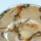 Art Deco pendant light in amber marble glass