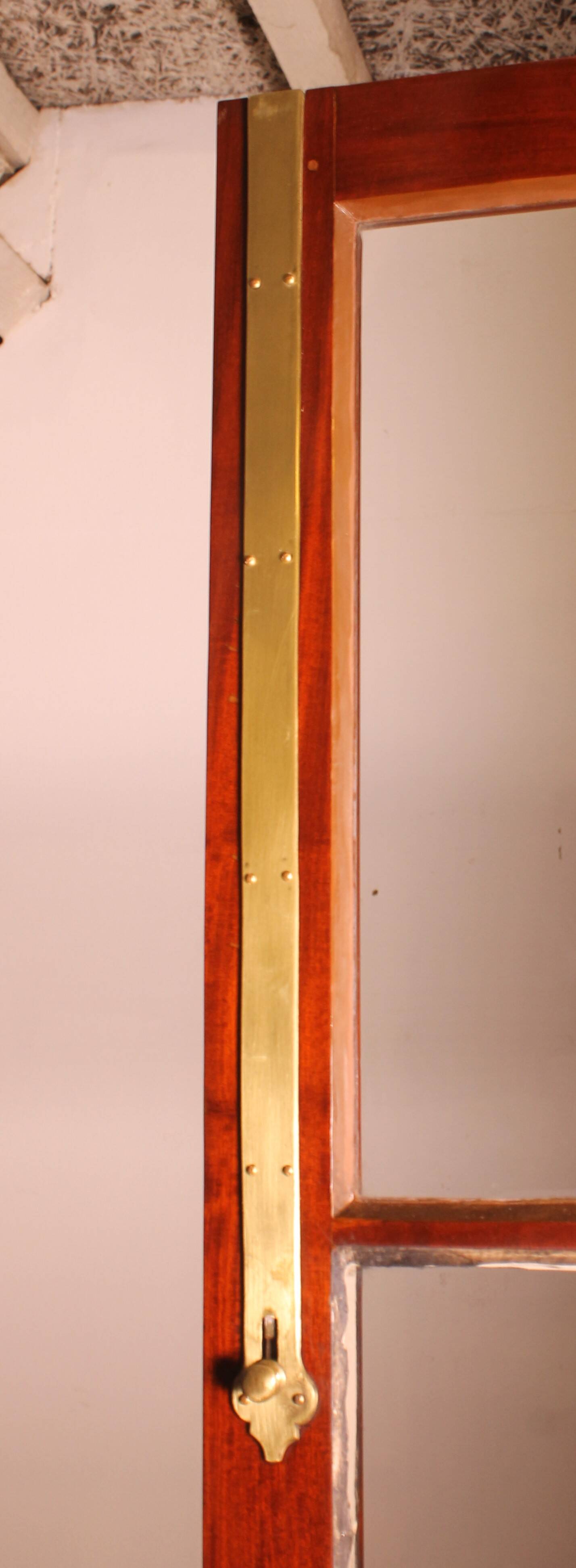 Bibliothèque George III en acajou - 18° Siècle