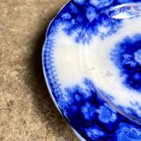 Sarreguemines round hollow dish in blue ironstone