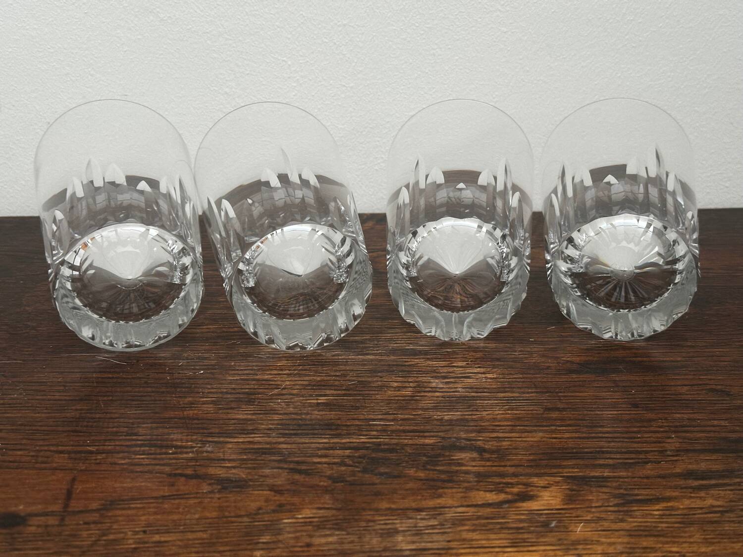 4 Baccarat Crystal Orangeade Glasses stamped Casino Model