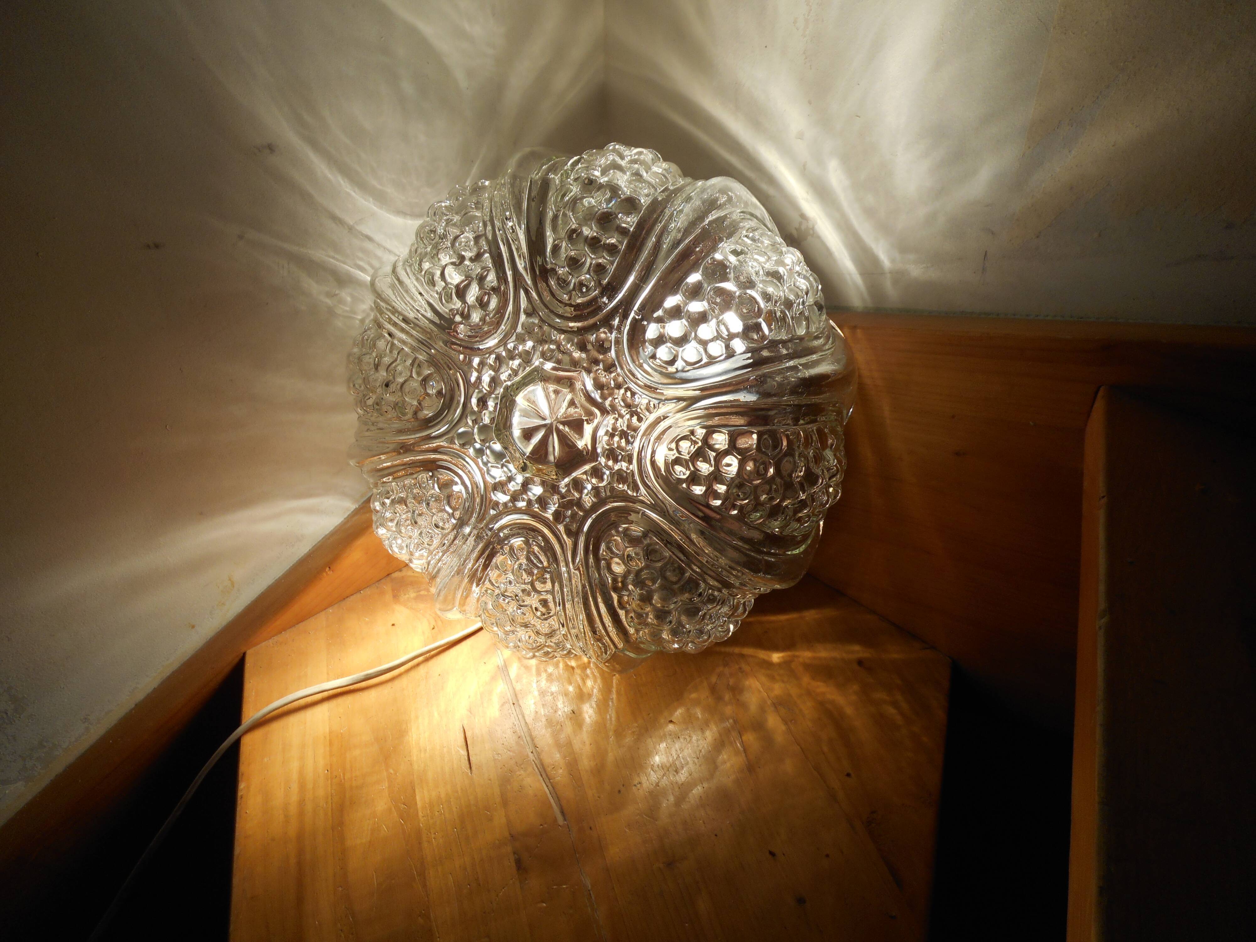 Vintage bubbled glass ceiling