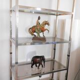 Glass bookcase shelf