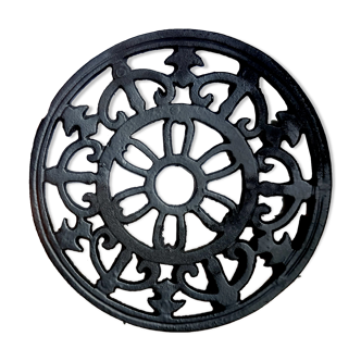 Dessous de plat fonte noir ancien