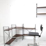 Tomado teak floor shelf with corner