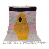 Tapis berbère en laine pure, artisanal, 250x150 cm, fait main au Maroc