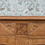 Art Deco oak grand buffet