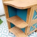 Low solid oak sideboard