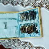 Silver Mocha Teaspoons, 1950s, Set of 12