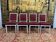 Suite of 4 Louis XVI style chairs