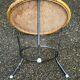 Table basse tripode vintage ronde
