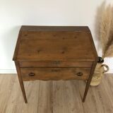 Vintage solid pine desk / writing desk