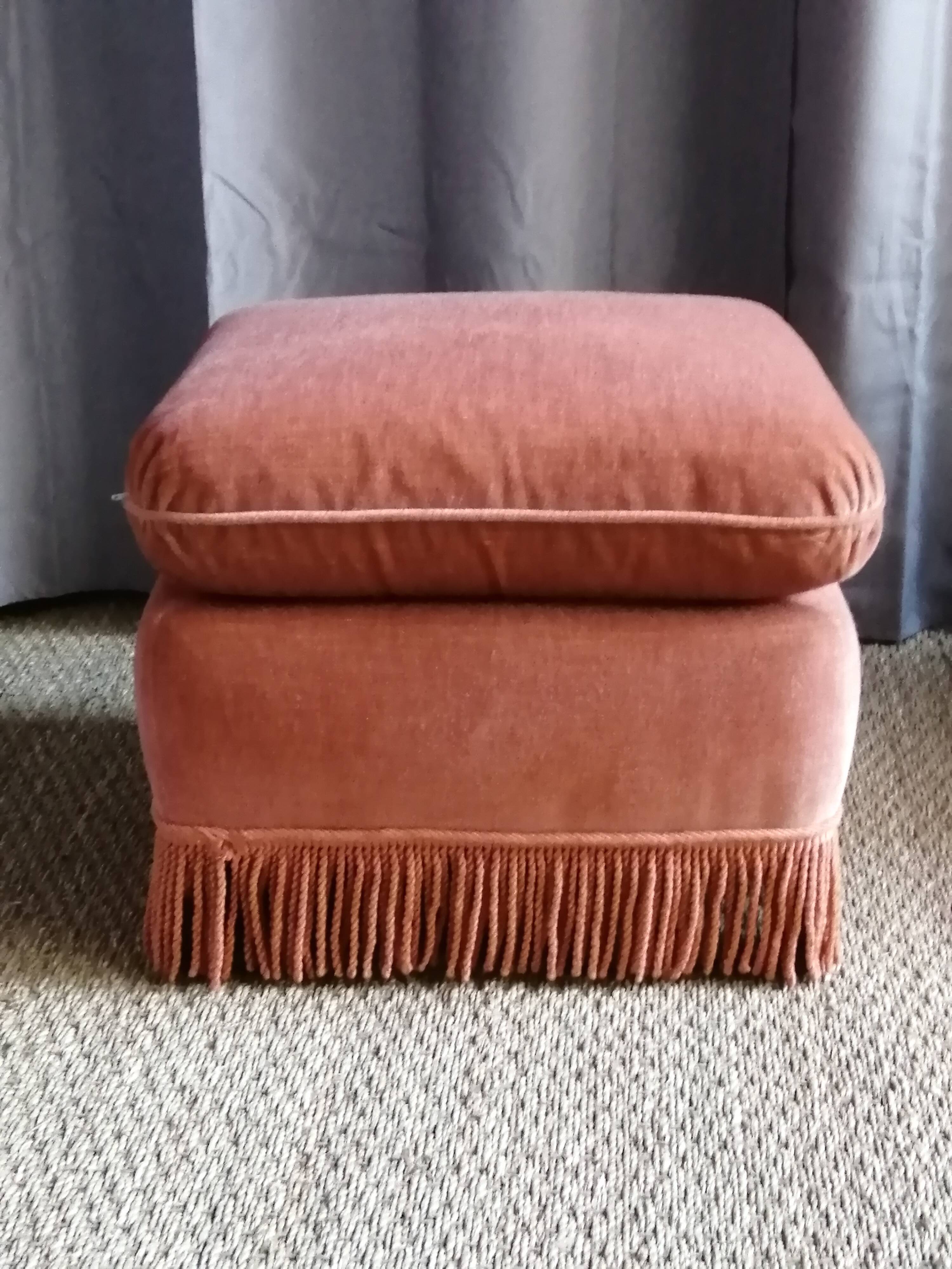 Pouf, old pink