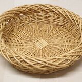 Braided wicker basket