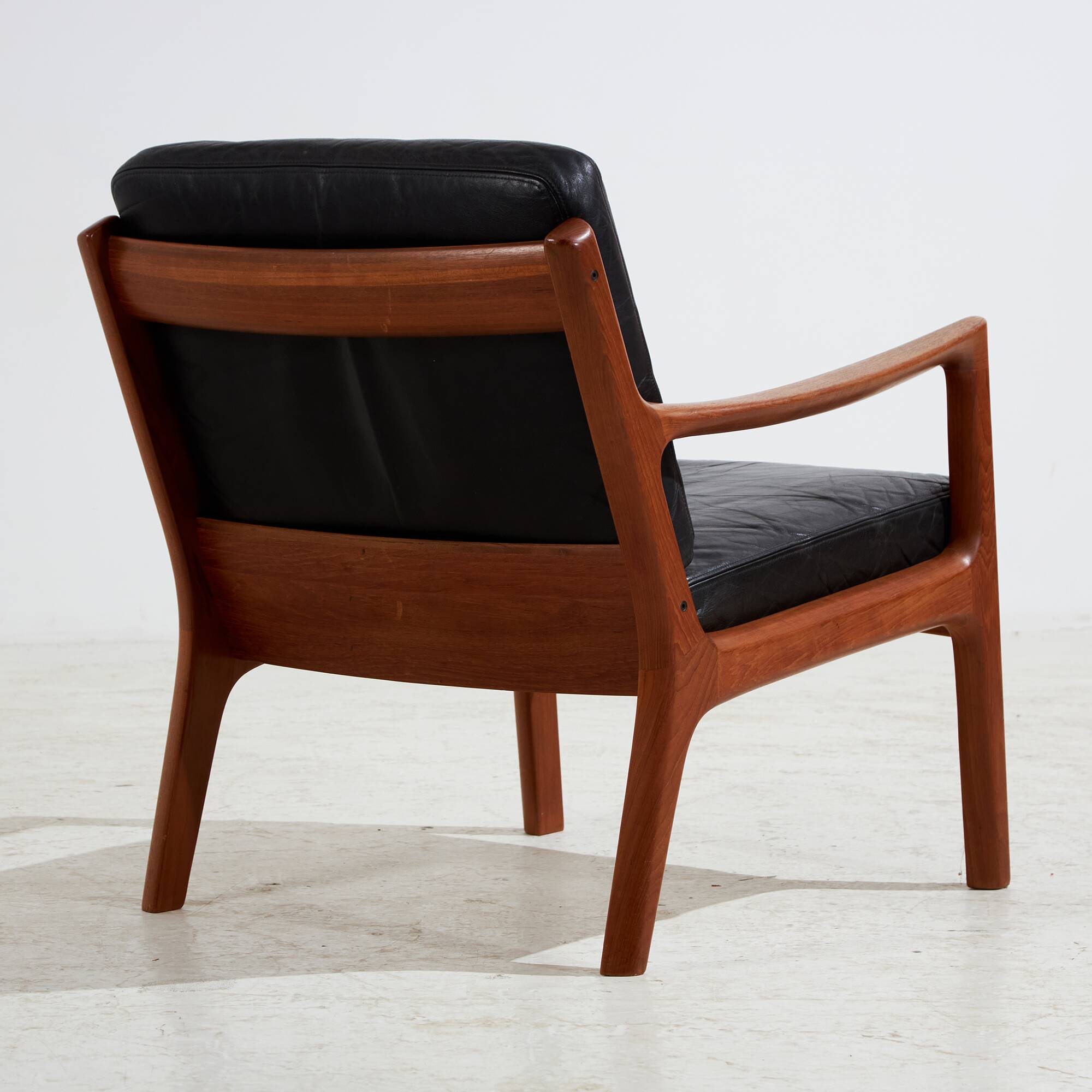 Senator Leather Sofa Set by Ole Wanscher for France & Søn, 1960s, Set of 3 (MK10221)