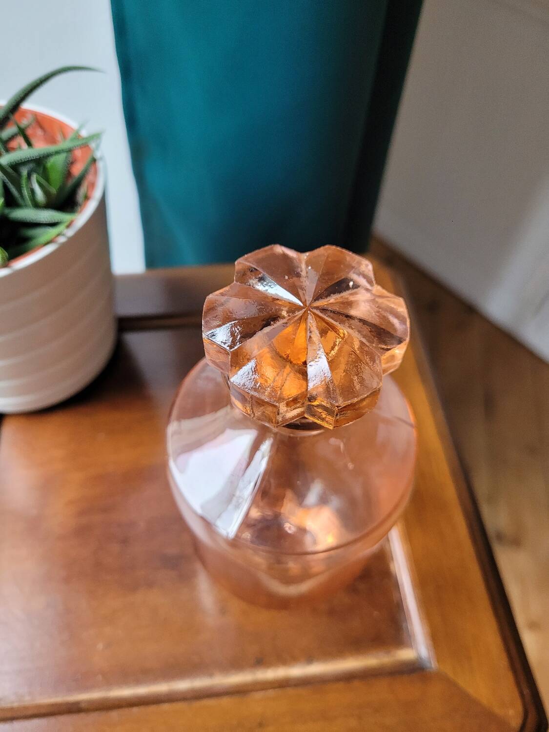 Pink Depression Glass Carafe