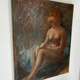 Oil on canvas period art deco
