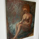 Oil on canvas period art deco