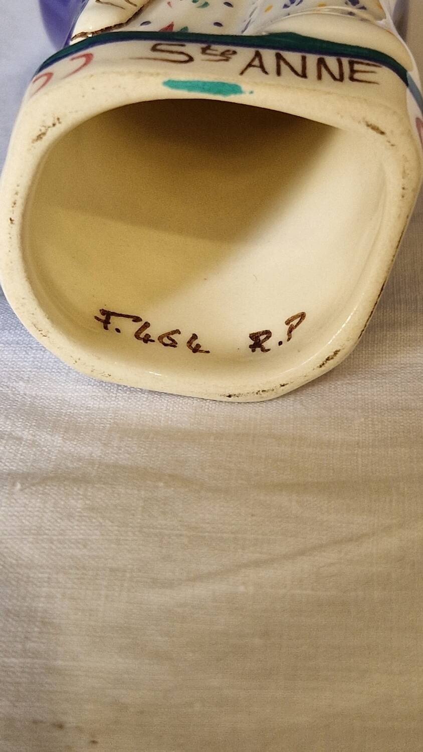 Saint Anne earthenware Quimper